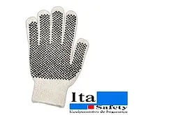 Luva malha tricot pigmentada