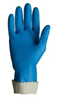 21201 Luva Látex Verniz Silver Azul